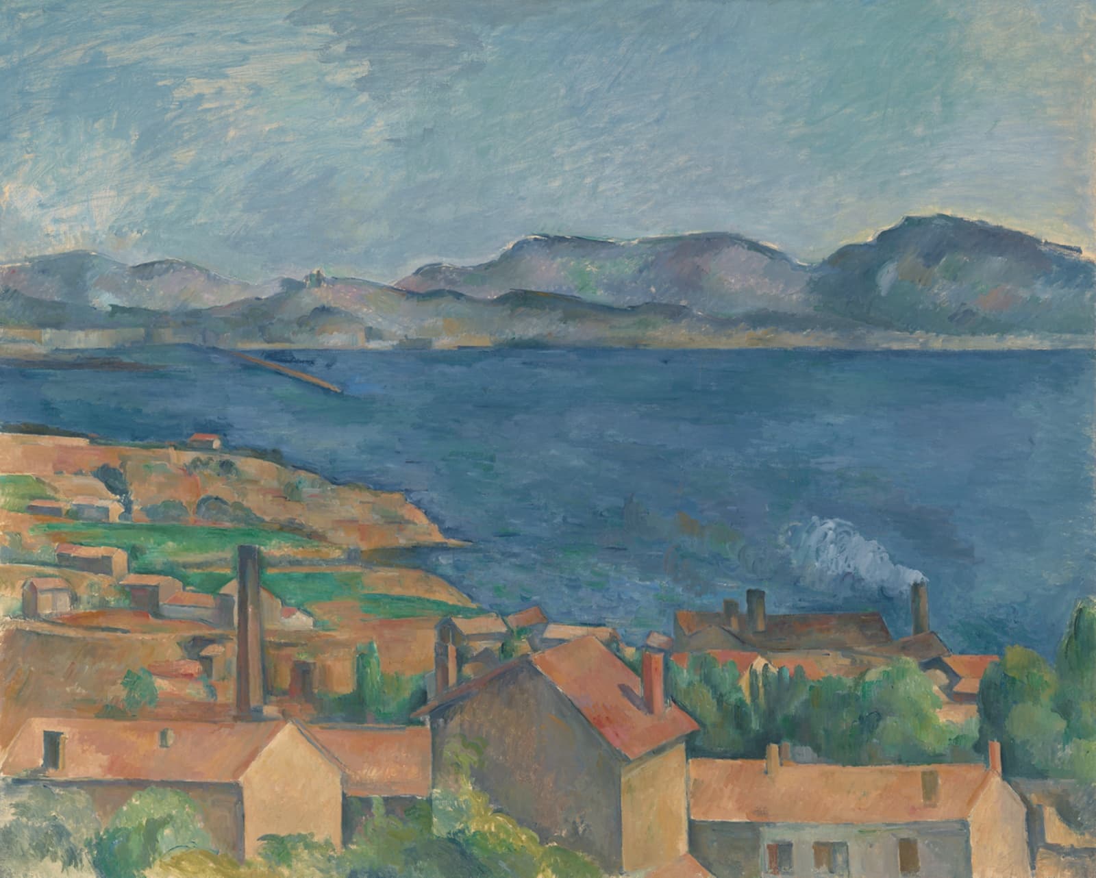 Марсельский залив, вид из Эстака — Paul Cézanne