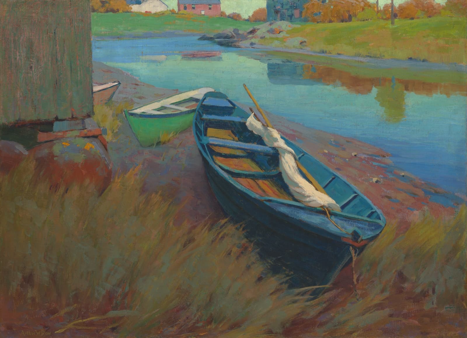 Лодки на отдыхе — Arthur Wesley Dow