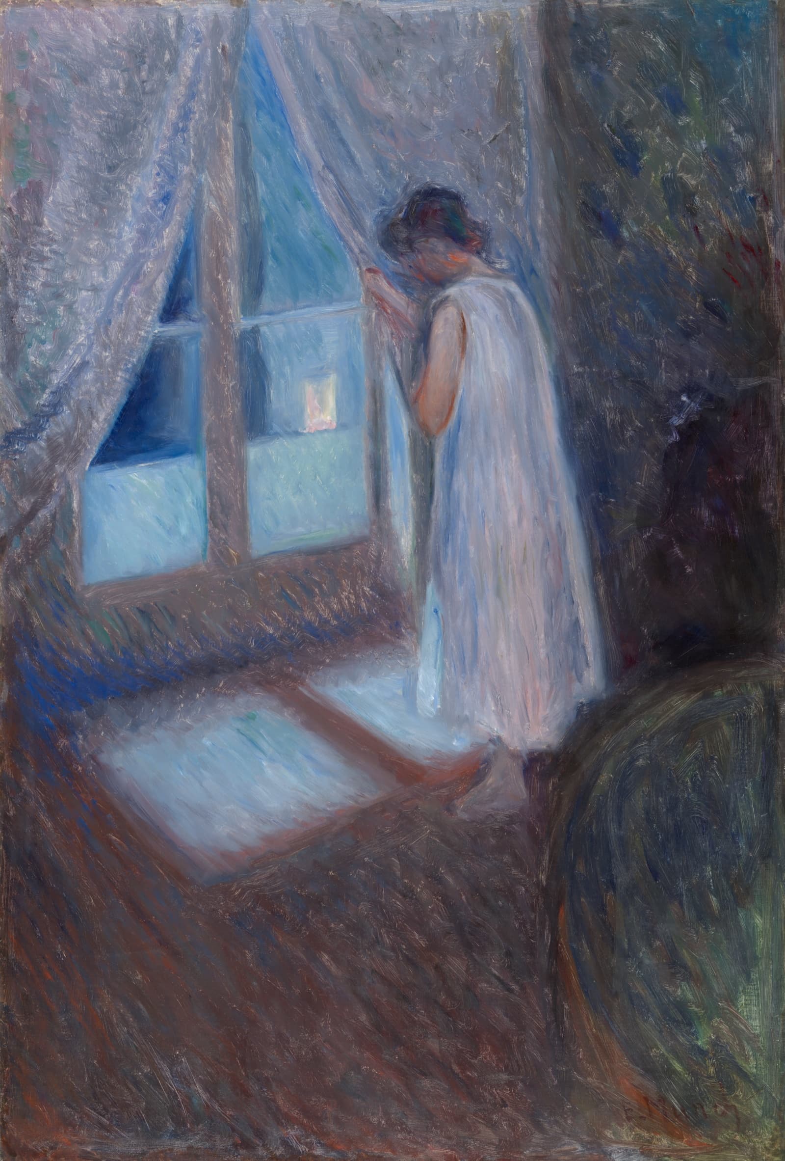 Девушка у окна — Edvard Munch