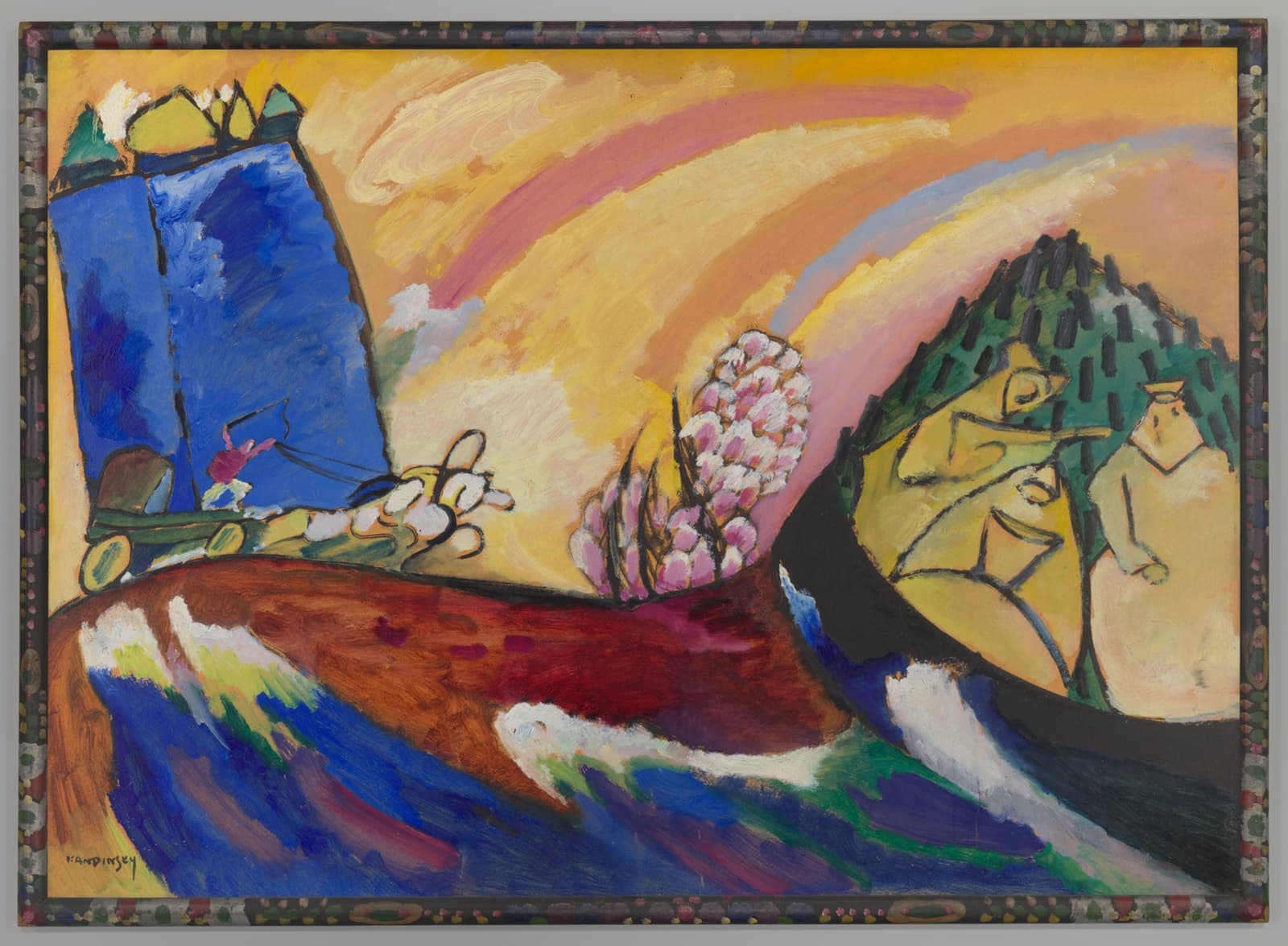 Картина с тройкой — Wassily Kandinsky