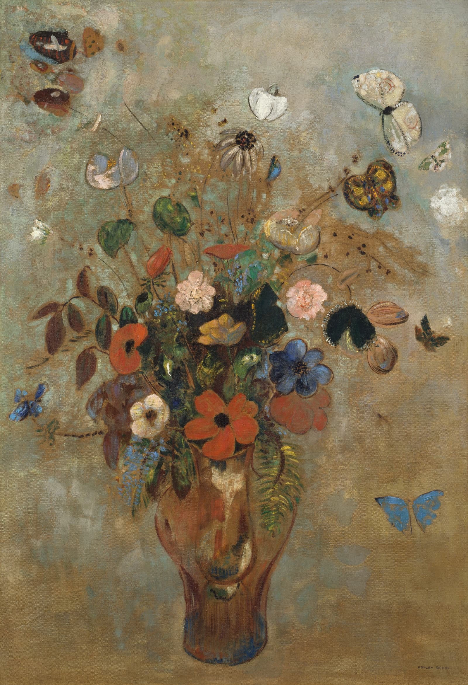 Натюрморт с цветами — Odilon Redon